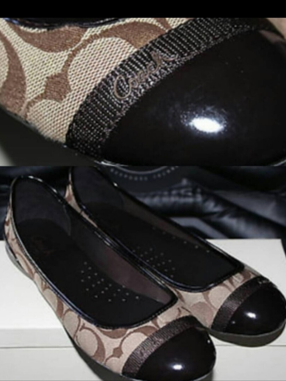 COACH CECILE SIG C FLAT SHOES SIZE 5 - Picture 10 of 16